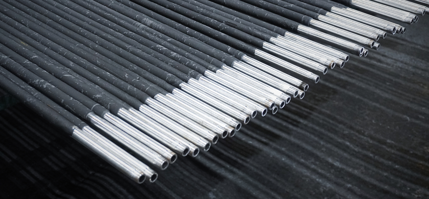 Ceramic-Coated-Aluminum-Lance-Pipes-For-Silicon-Smelters
