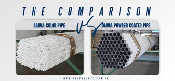 Daiwa Color Pipe vs Daiwa Powder Coated Pipe - Similarities and Differences