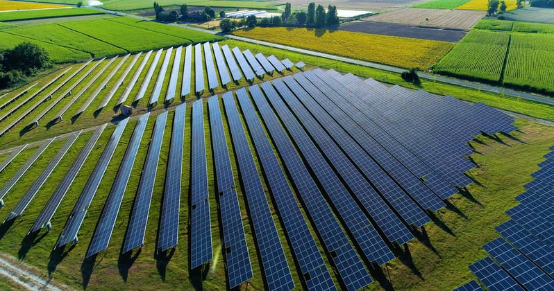 solar-panels-aerial-view-691382056