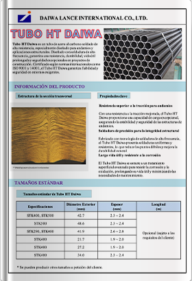 [Español] Introducción al Tubo HT Daiwa: tubo de andamio de alta resistencia a la tracción
