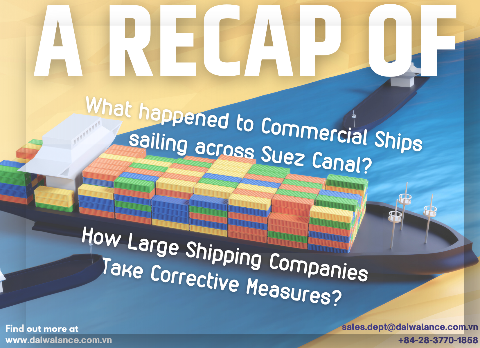 A Recap of What Happened to Commercial Ships Sailing Across Suez Canal