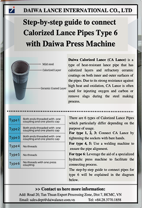 Step-by-Step Guide to Connect Calorized Lance Pipes with Daiwa Press Machine
